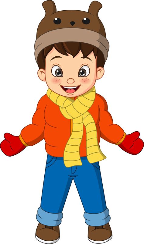 boy in winter clothes clipart|Boy In Winter Clothes Clip Art Image .